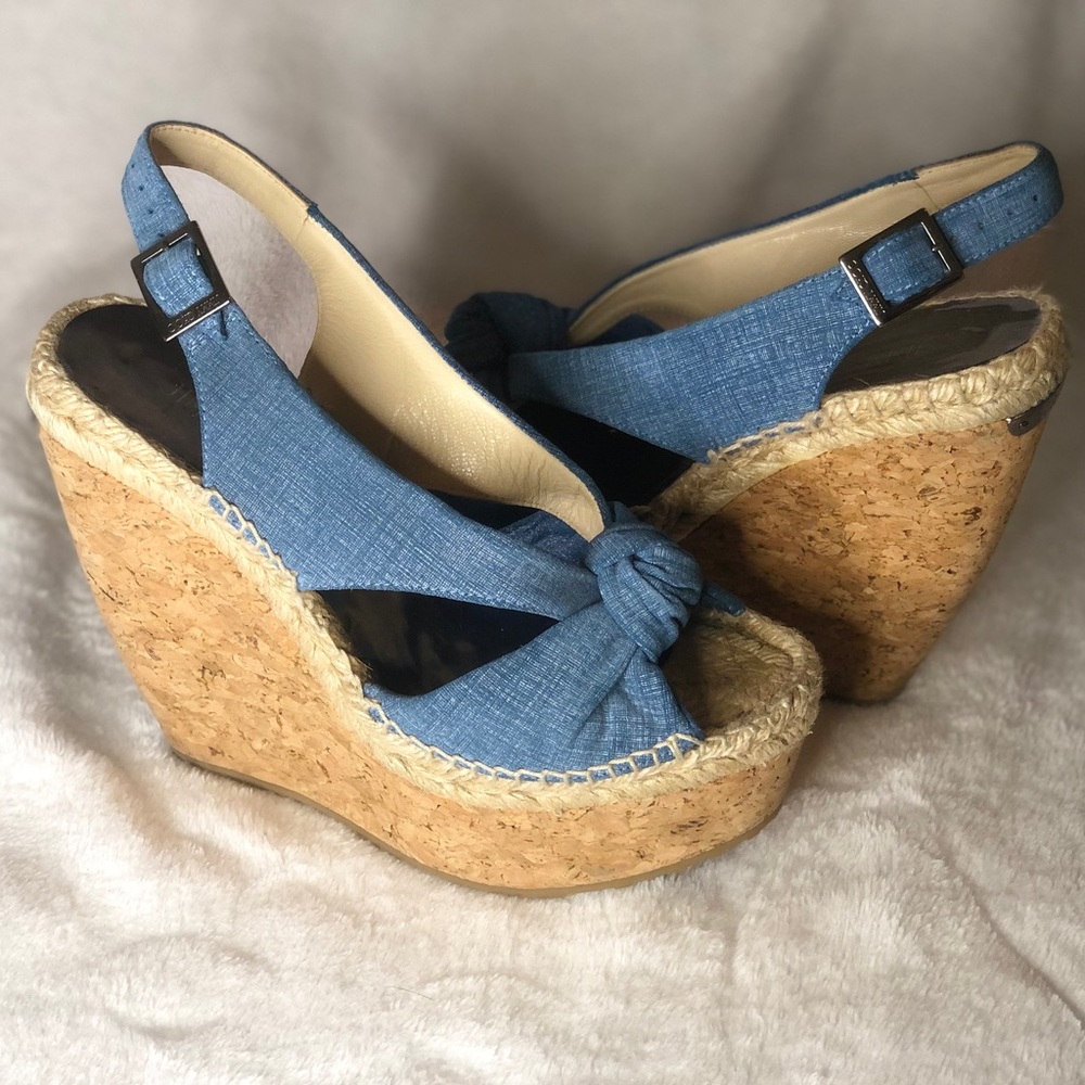 SOLD Jimmy Choo Authentic Wedges | Made in Spain | Demi